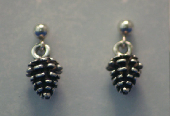 Sterling Silver Pinecone, Post