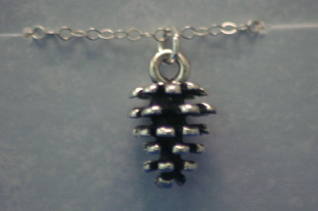 Sterling Silver N Pinecone, Necklace